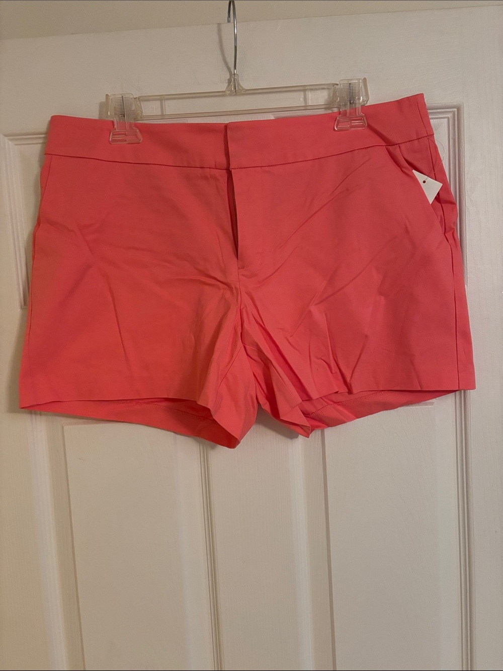 Maison Jules Coral High-Waist Stretch Shorts